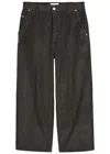 Ami Alexandre Mattiussi Ami Paris Corduroy Straight-leg Trousers In Gray
