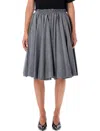 Ami Alexandre Mattiussi Grey Wool Midi Corolla Skirt Grey In Gray