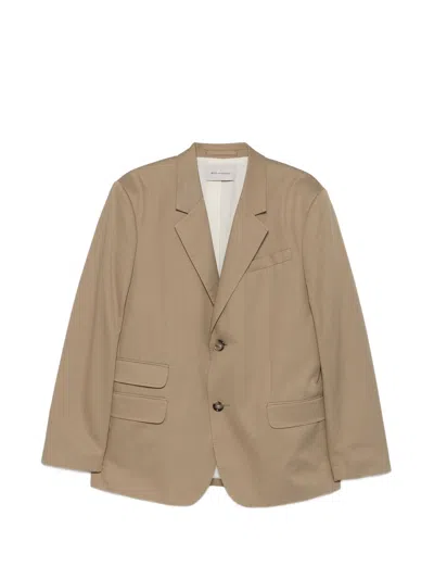 Ami Alexandre Mattiussi Ami Paris Cotton Breasted Jacket In Gray