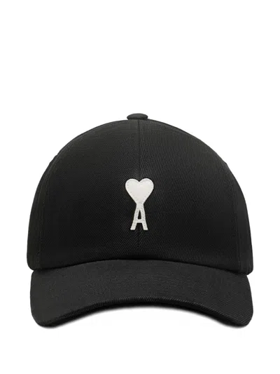Ami Alexandre Mattiussi Ami Paris Cotton Bucket Hat For Men In Black