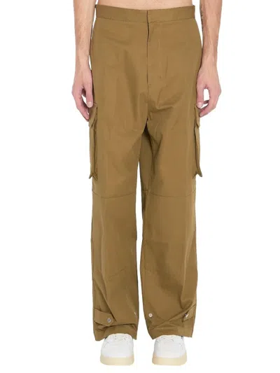Ami Alexandre Mattiussi Ami Paris Cotton Cargo Pants In Neutral