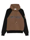 Ami Alexandre Mattiussi Ami Paris Men Cotton Colorblock Hoodie In Brown