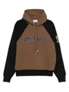 Ami Alexandre Mattiussi Ami Paris Men Cotton Colorblock Hoodie In Brown