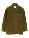 Ami Alexandre Mattiussi Overshirt With Chest Pocket And Long Sleeves In Brown