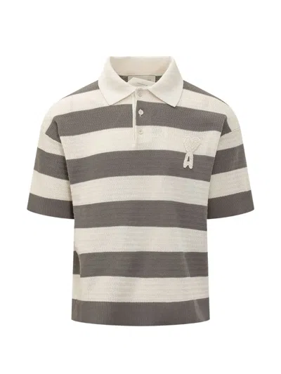 Ami Alexandre Mattiussi Ami Paris Cotton Short Sleeves Polo Adc In Multi