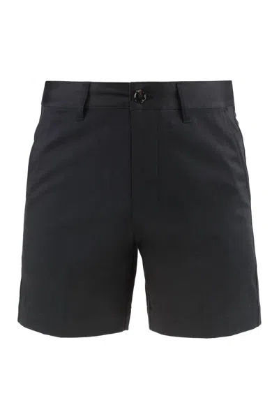 Ami Alexandre Mattiussi Ami Paris Cotton Shorts In Black