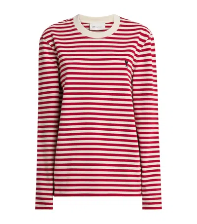 Ami Alexandre Mattiussi Ami Paris Cotton Stripe Long-sleeve T-shirt