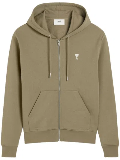 Ami Alexandre Mattiussi Ami Paris Cotton Sweatshirt In Green