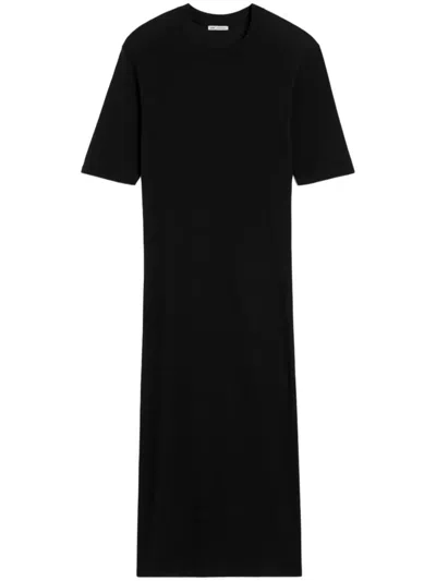 Ami Alexandre Mattiussi Ami Paris Cotton T-shirt Dress In Black