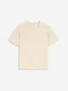 Ami Alexandre Mattiussi Ami Paris Raglan Sleeve Embroidered T Shirt In Yellow