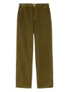 Ami Alexandre Mattiussi Ami Paris Bronze Corduroy Trousers Men In Multi