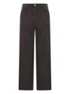 Ami Alexandre Mattiussi Wide Leg Corduroy Trousers Featuring Pockets In Gray