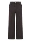 Ami Alexandre Mattiussi Wide Leg Corduroy Trousers Featuring Pockets In Gray