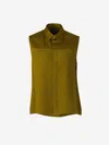 Ami Alexandre Mattiussi Ami Paris Crepe Button Blouse