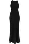 Ami Alexandre Mattiussi Ami Paris Maxi Crepe Dress With Bias Cuts