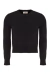 Ami Alexandre Mattiussi Ami Paris Crew-neck Cashmere Sweater In Blue