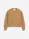 Ami Alexandre Mattiussi Ami Paris Crew Neck Sweatshirt In Brown