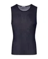 Ami Alexandre Mattiussi Ami Paris Crewneck Knitted Tank Top In Black
