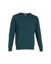 Ami Alexandre Mattiussi Ami Paris Crewneck Sweater In Green Wool In Green
