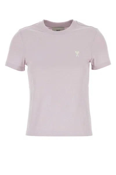 Ami Alexandre Mattiussi Ami Paris Cropped T-shirt In Pink