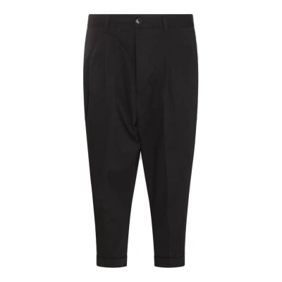 Ami Alexandre Mattiussi Ami Paris Cropped Trousers In Black