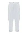 Ami Alexandre Mattiussi Ami Paris Cropped Trousers In White