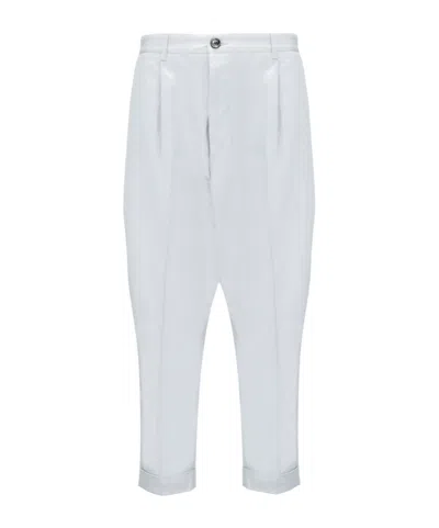 Ami Alexandre Mattiussi Ami Paris Cropped Trousers In White