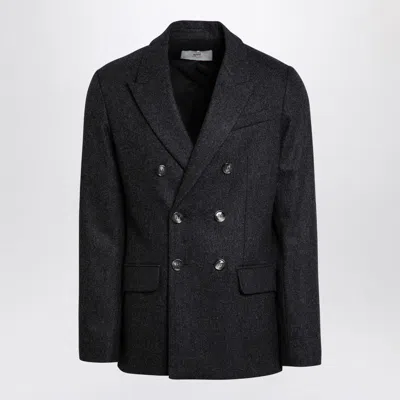 Ami Alexandre Mattiussi Ami Paris Dark Grey Wool Blazer