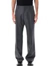 Ami Alexandre Mattiussi Ami Paris Ami Paris Grey Wool Classic Trousers In Multi