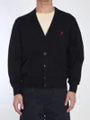Ami Alexandre Mattiussi Ami Paris Ami Paris De Coeur Cardigan In Blue