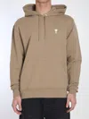 Ami Alexandre Mattiussi Ami Paris Men Cotton Sweatshirt In Brown
