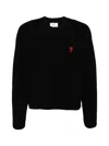 Ami Alexandre Mattiussi Ami Paris Logo-embroidered Stretch-cotton Sweatshirt