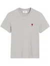 AMI ALEXANDRE MATTIUSSI AMI PARIS DE COEUR ROUGE T-SHIRT