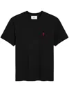 Ami Alexandre Mattiussi T-shirt With Round Neck And Short Sleeves In Black