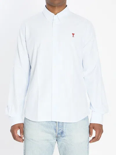 Ami Alexandre Mattiussi Ami Paris De Coeur Shirt In White