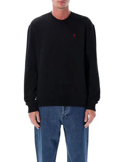 Ami Alexandre Mattiussi Ami Paris De Coeur Sweatshirt In Black