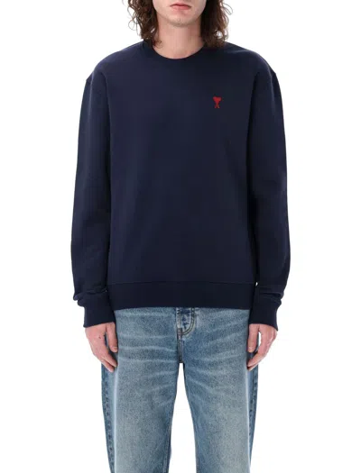 Ami Alexandre Mattiussi Ami Paris Ami De Coeur Sweatshirt In Blue