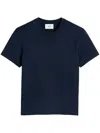 Ami Alexandre Mattiussi Ami Paris De Coeur T-shirt In Bleu Nuit