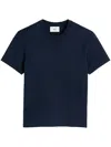 Ami Alexandre Mattiussi Ami Paris De Coeur T-shirt In Bleu Nuit