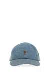 Ami Alexandre Mattiussi Ami Paris Denim Baseball Cap In Blue