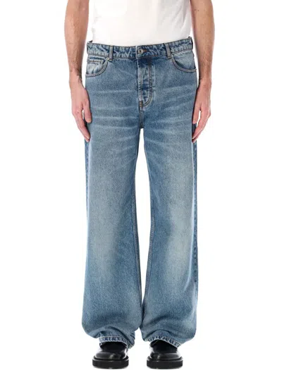 Ami Alexandre Mattiussi Ami Paris Denim Large Fit Jeans In Blue