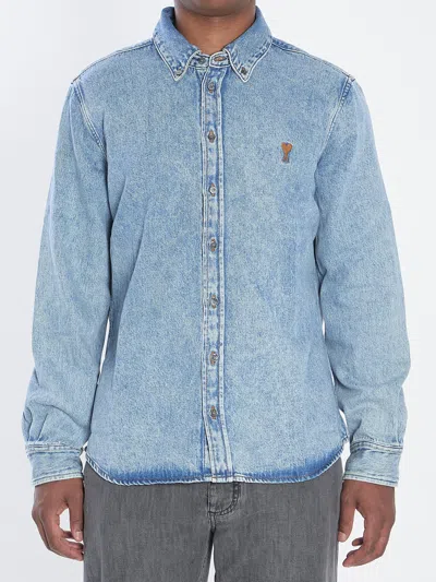 AMI ALEXANDRE MATTIUSSI AMI PARIS DENIM SHIRT