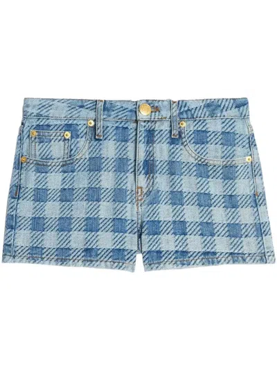 Ami Alexandre Mattiussi Ami Paris Denim Shorts In Blue