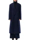 Ami Alexandre Mattiussi Ami Double-breasted Long Coat In Navy