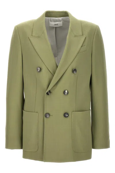 AMI ALEXANDRE MATTIUSSI AMI PARIS DOUBLE-BREASTED BLAZER