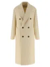 Ami Alexandre Mattiussi Double-breasted Coat Coats And Trench Coats White In Multi