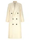Ami Alexandre Mattiussi Wide-lapels Double-breasted Long Coat In White