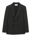 Ami Alexandre Mattiussi Dual Buttoned Blazer Notch Lapels In Black