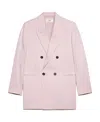 Ami Alexandre Mattiussi Ami Paris Double Breasted Tailored Blazer In Pink