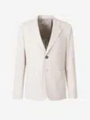 Ami Alexandre Mattiussi Ami Tailored Two-button Jacket With Notched Lapel In White
